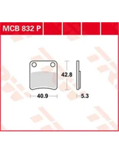 Pastillas de freno sinterizadas All Round TRW MCB832P
