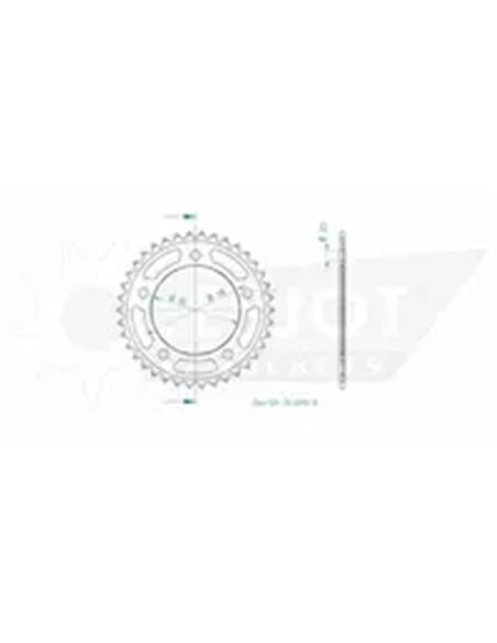 CORONA TRASERA ESTÁNDAR 520 ESJOT 50-32150-38