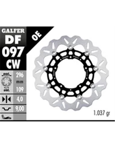 Discos de freno Wave® GALFER DF097CW