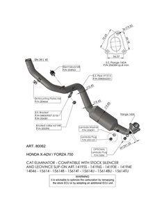 TUBOS COLECTORES DE 4 TIEMPOS LEOVINCE 80062