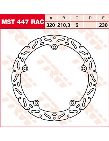 Discos de freno RAC TRW MST447RAC