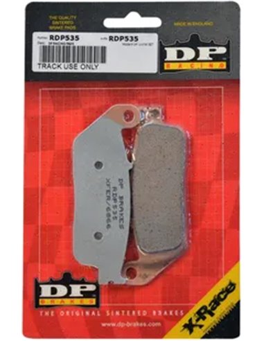 Pastillas de freno sinterizadas de titanio RDP X-Race DP BRAKES RDP535