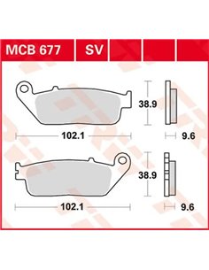 Pastillas de freno sinterizadas All Round TRW MCB677
