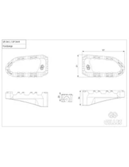 Estribera Pro-X Enduro GILLES TOOLING RGK-950-UF34-SET-B