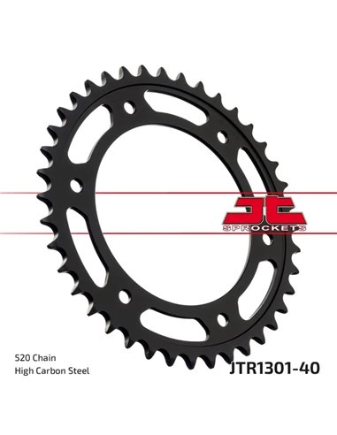 Corona de acero JT SPROCKETS JTR1301.40