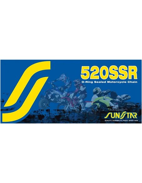 Cadena de motocicleta con retenes 520 SSR SUNSTAR SPROCKETS SS520SSR-108N