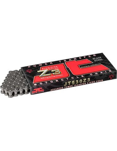Cadena de transmisión con retenes X-ring 520 Z3 Heavy-Duty JT CHAINS JTC520Z3-108RL