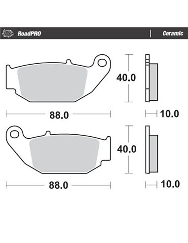 Pastillas de freno cerámicas MOTO-MASTER 410604