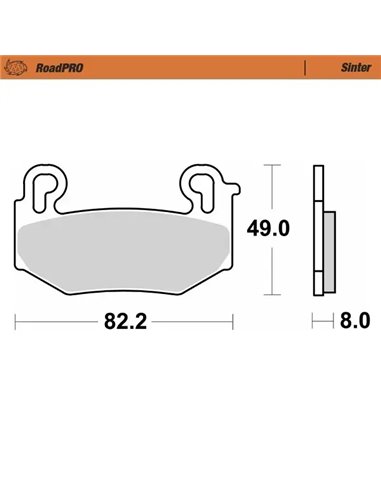 Pastilla de freno sinterizada RoadPRO MOTO-MASTER 416701