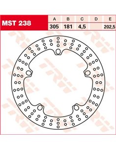 Disco de freno fijo redondo de más de 300 mm TRW MST238