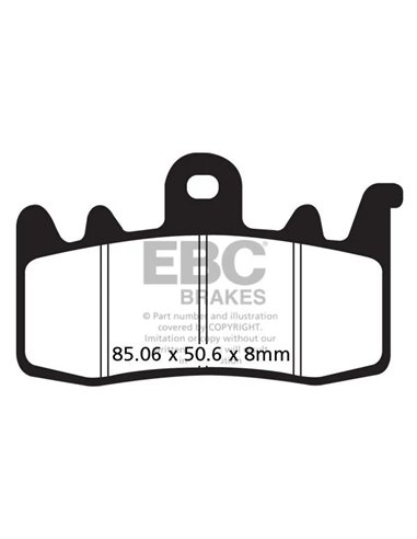 Pastillas de freno orgánicas serie FA EBC FA630