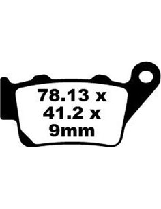 Pastillas de freno orgánicas serie FA EBC FA213