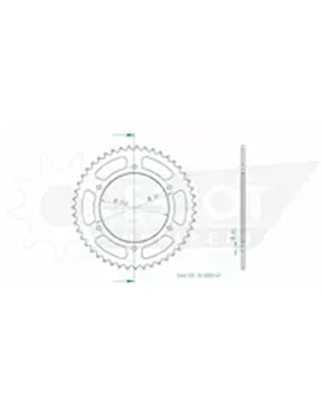 CORONA TRASERA ESTÁNDAR 520 ESJOT 50-32050-47