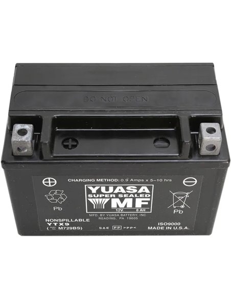 Batería AGM sin mantenimiento YUASA YTX9(WC)