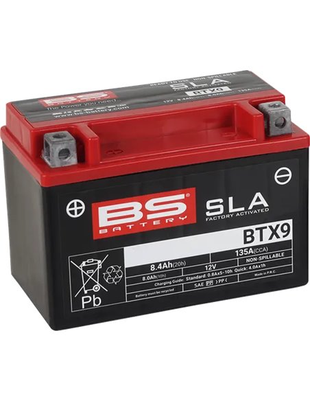 Baterías SLA AGM activadas de fábrica y sin mantenimiento BS BATTERY 300674
