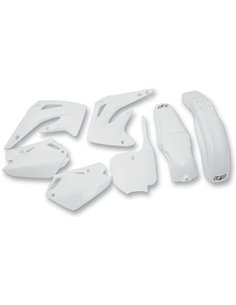 Honda Cr85 white plastics kit Hokit109E-041 UFO-Plast