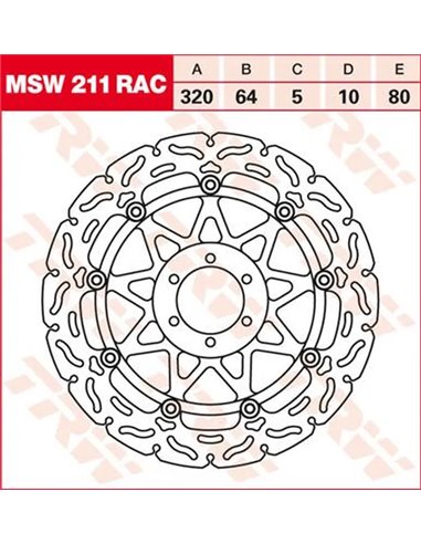 Discos de freno RAC TRW MSW211RAC