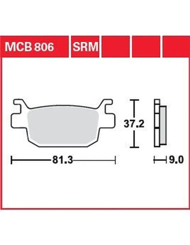 Pastillas de freno sinterizadas All Round TRW MCB806
