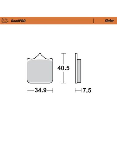Pastilla de freno sinterizada RoadPRO MOTO-MASTER 405501