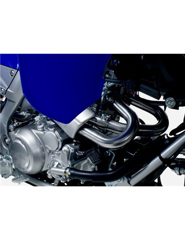 Linha de exaustão completa Yoshimura Signature RS-2, aço inoxidável, silenciador de alumínio, Yamaha Raptor 700 / R