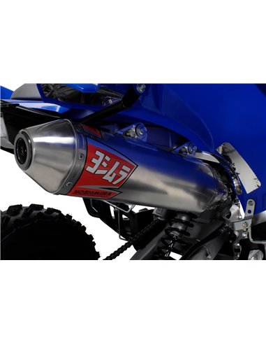 Silenciador de escapamento Yoshimura Signature RS-2, alumínio, tampa de aço inoxidável, Raptor 700 / R