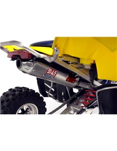 Ligne d'échappement complète Yoshimura Signature RS-5, acier inoxydable, silencieux en aluminium, Suzuki LT-R450