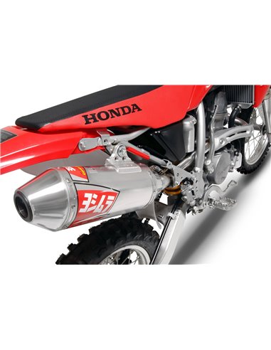 Linea completa escape Yoshimura RS-2, acero inox, Silencioso aluminio y tapa inox, Honda CRF150R/RB