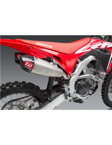Dual Muffler Yoshimura Signature RS-9T double exhaust, stainless steel, carbon cap, Honda CRF250R