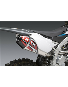 Full exhaust line Signature Yoshimura RS-4, stainless steel, aluminum silencer, Yamaha YZ450F