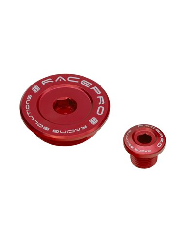 Tornillos tapa encendido y llenado aceite Racepro rojos Honda CRF 125 250 450 TRX 400 450 R/ER