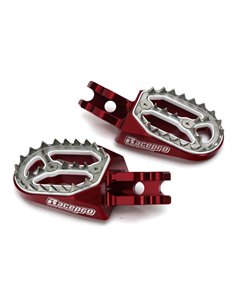 Estriberas Racepro rojas Honda CR 125R 250R 02-07 CRF 150R 07-20 CRF 250R 02-07 450R 02-20 Africa Twin 18-19