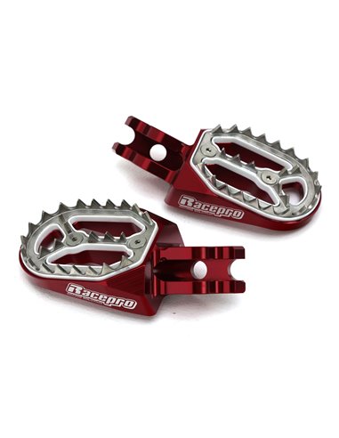 Estriberas Racepro rojas Honda CR 125R 250R 02-07 CRF 150R 07-20 CRF 250R 02-07 450R 02-20 Africa Twin 18-19