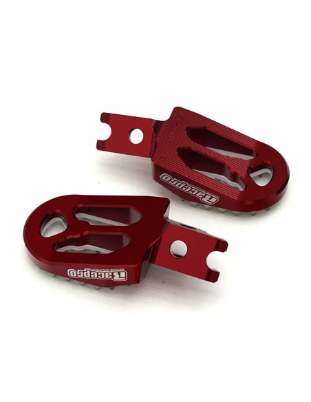Estriberas Racepro rojas Honda CR 125R 250R 02-07 CRF 150R 07-20 CRF 250R 02-07 450R 02-20 Africa Twin 18-19