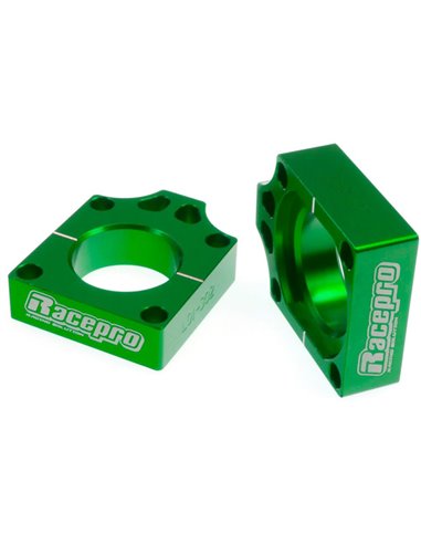 Tensor de cadena trasero Racepro verde Kawasaki KX 125 250 03-08 KXF 250 04-20 450 06-20 KLX 450R 08-09