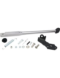 Caballete lateral Racepro plateado negro Yamaha YZ 250F 10-17 250FX 15-17 YZ 450F 10-17 450FX 16-17