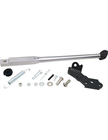 Caballete lateral Racepro plateado negro Yamaha YZ 250F 10-17 250FX 15-17 YZ 450F 10-17 450FX 16-17