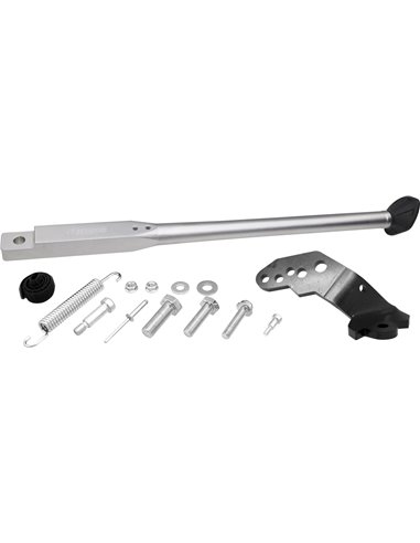 Caballete lateral Racepro plateado negro Kawasaki KX 250F 450F 11-17