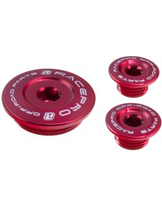 Tornillos tapa encendido y aceite Racepro rojos Honda CRF 250R 04-19 CRF 250X 04-19