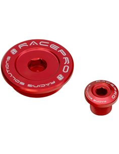 Tornillos tapa encendido y aceite Racepro rojos Kawasaki KX 250F 11-20 KLX 450R 08-15 KX 450F 09-20