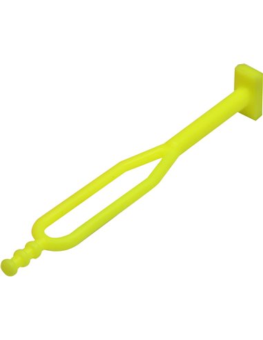 Goma sujeción caballete lateral Racepro amarilla fluor