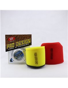 Kit filtro aire potencia PRO DESIGN PD-221 SUZUKI LTZ 400 ARTIC CAT DVX 400 KAWASAKI KFX 400