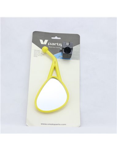 Espejo retrovisor homologado derecho plegable amarillo