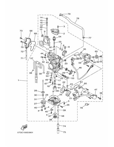 Parrillas B2R Racer RAPTOR 660 negro