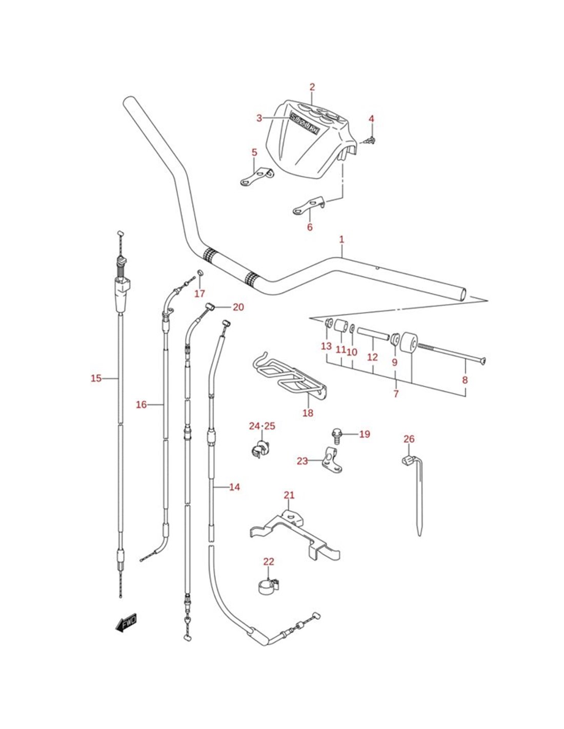 Manillar PROTAPER Contour 28 Windham / RM azul