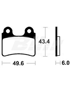 Plaquettes de frein organiques Tecnium MA302 Position: avant 383020