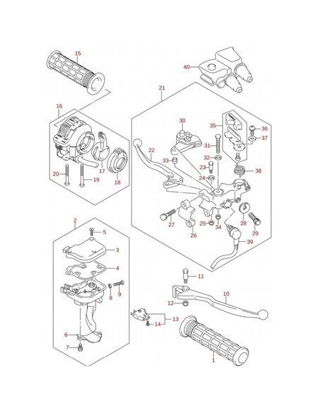 Juntas parte alta BARIKIT SUZUKI LTR 450 06-11