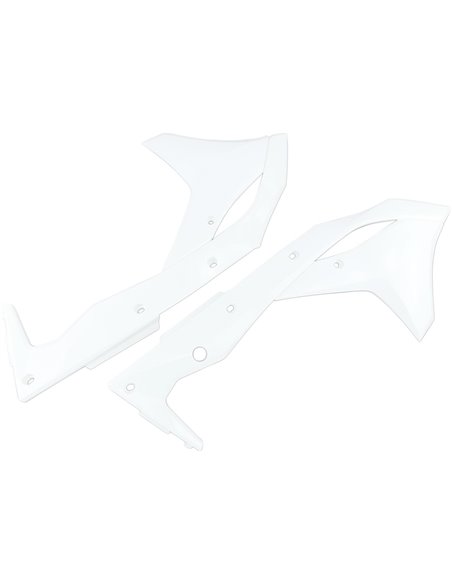 Tampas do radiador Kawasaki Kxf250 brancas Ka04747-047 UFO-Plast