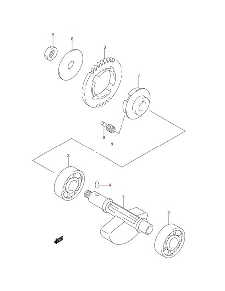 Rotula EPI WE351015 Honda ATV TRX 350 400 420 450 500 650 680