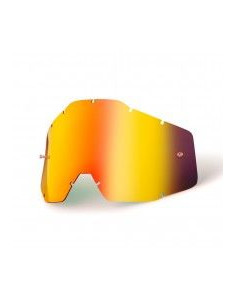 Cristal gafas 100% ANTIFOG espejo rojo