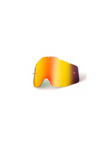 Cristal gafas 100% ANTIFOG espejo rojo